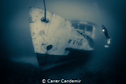 “ 9 Eylül “ Passenger Shipwreck and diver by Caner Candemir 